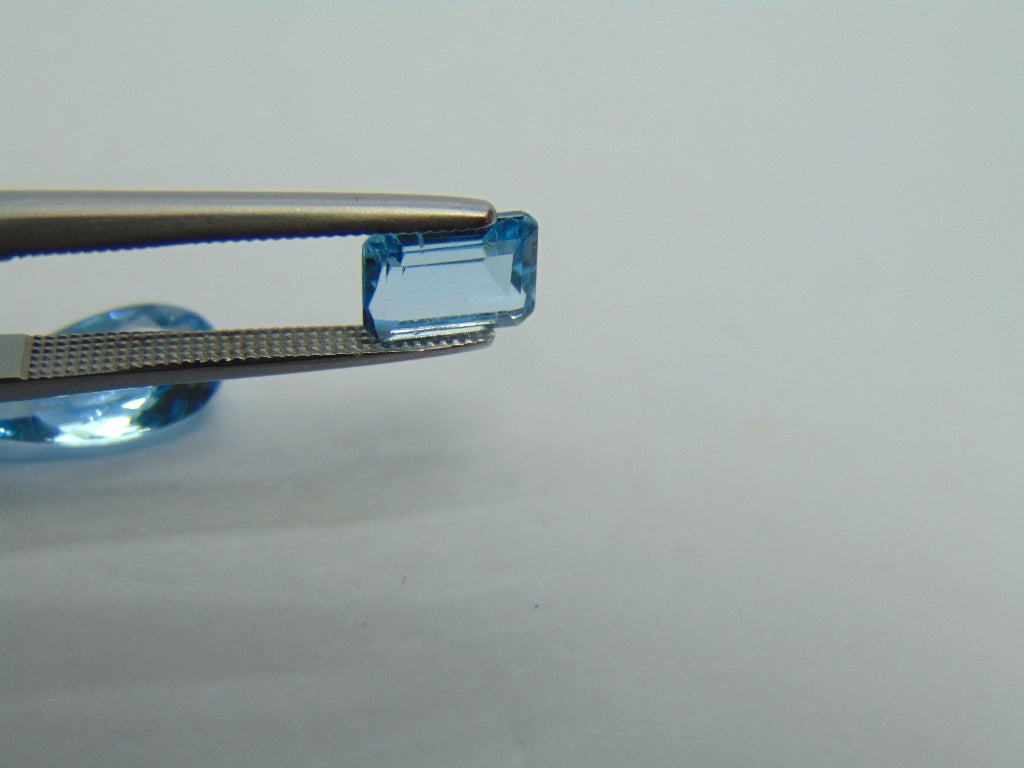 2.98ct Topaz 12x5mm 7x5mm