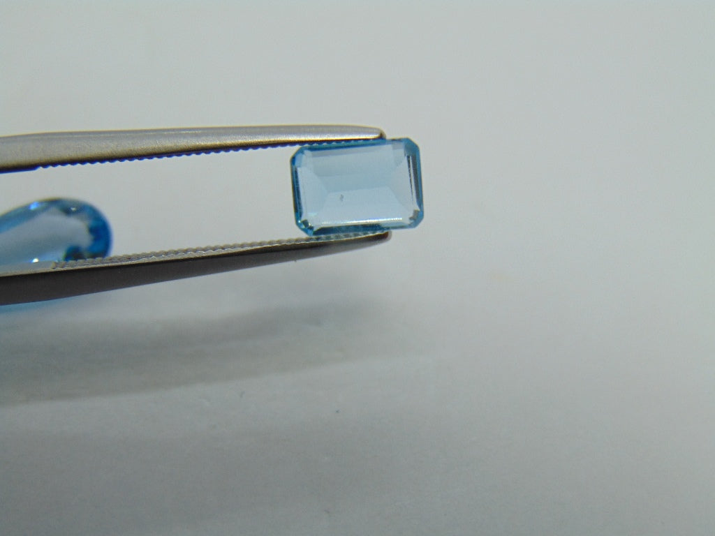 2.98ct Topaz 12x5mm 7x5mm