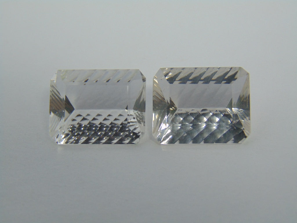 Par de quartzo (cristal) de 29,90 cts