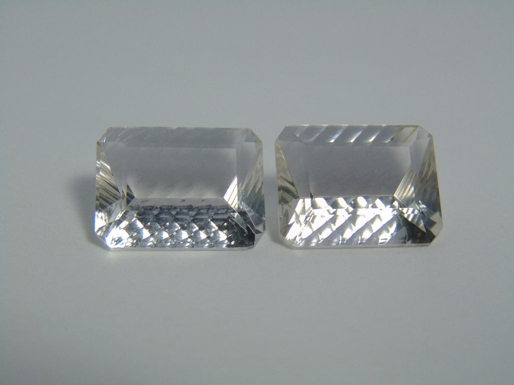 Par de quartzo (cristal) de 29,90 cts