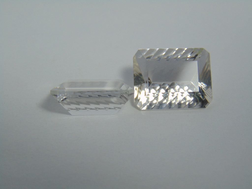 Par de quartzo (cristal) de 29,90 cts