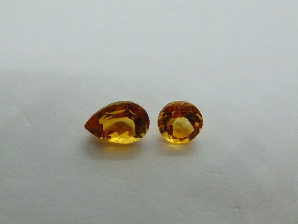 3.34ct citrine 7mm 10x7mm