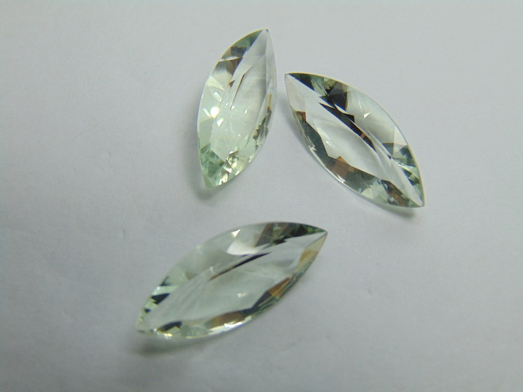 16,45ct Prasiolite calibrado 21x9mm