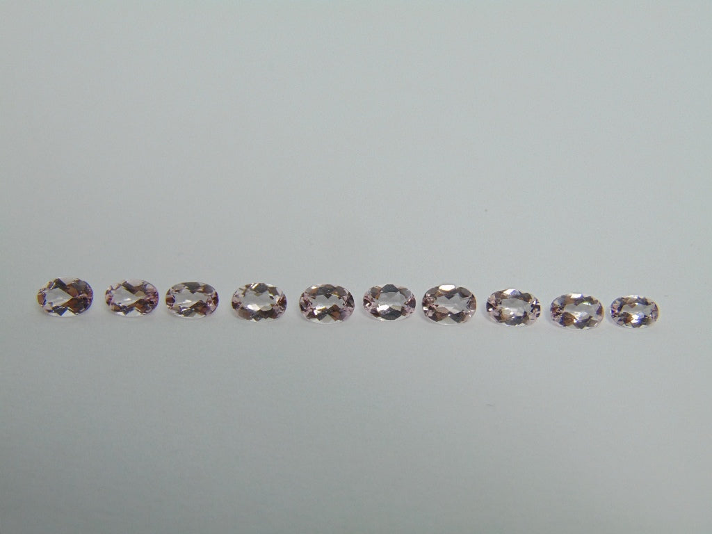 4,58ct Morganite calibrado 6x4mm