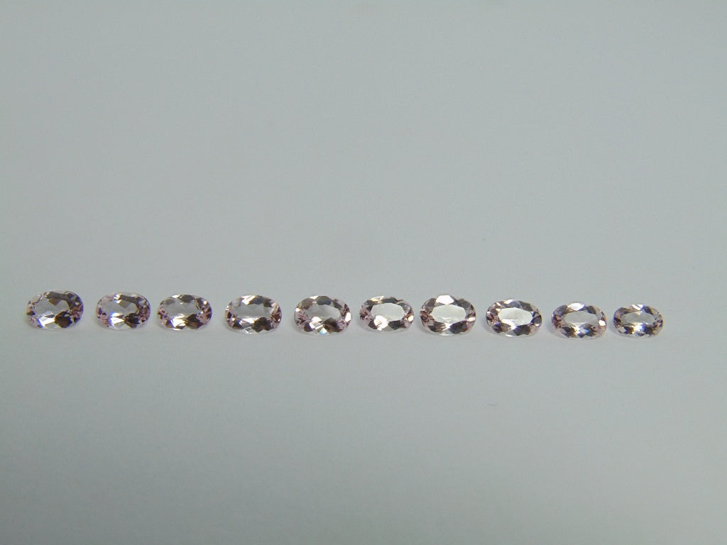 4,58ct Morganite calibrado 6x4mm