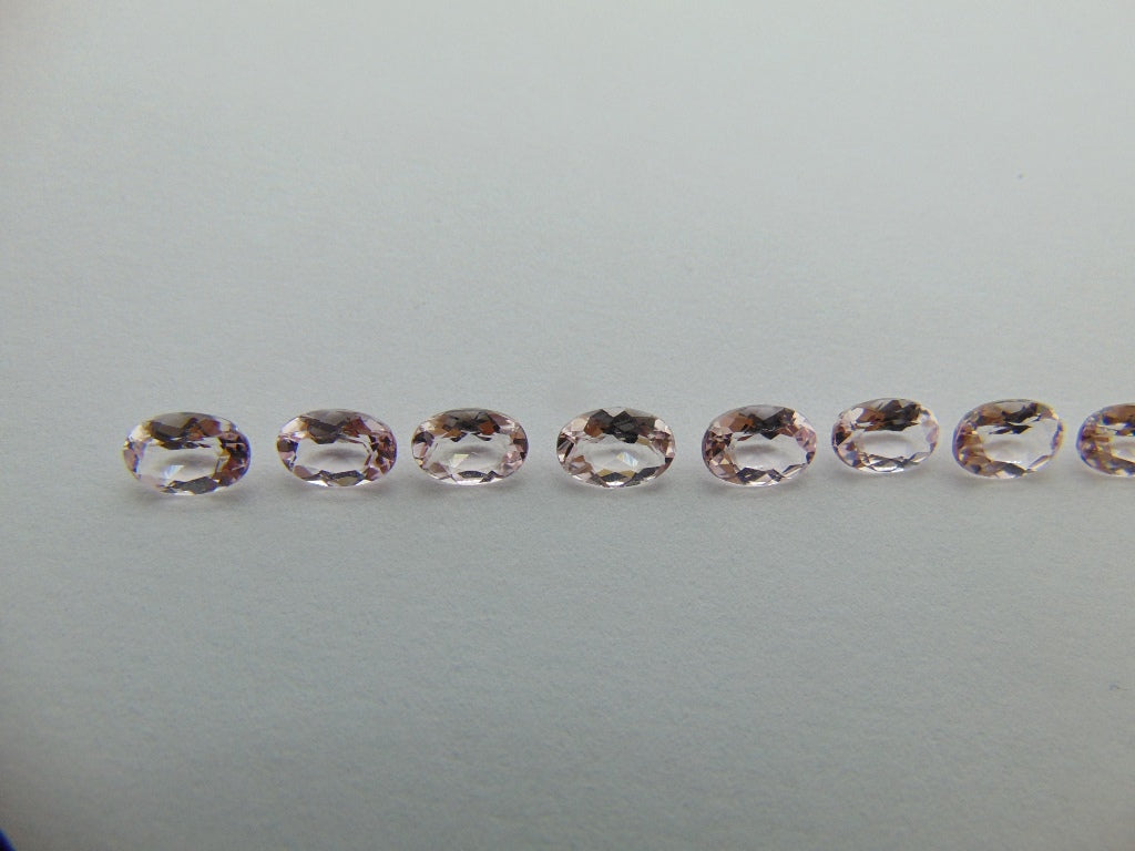 4,58ct Morganite calibrado 6x4mm