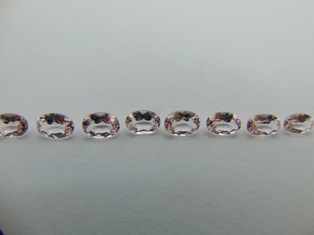 4,58ct Morganite calibrado 6x4mm