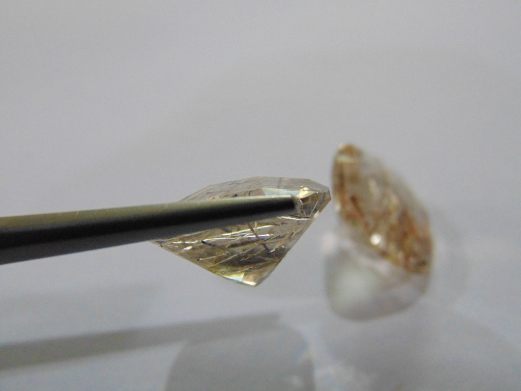 Par de quartzo de 18,80 ct (inclusão)