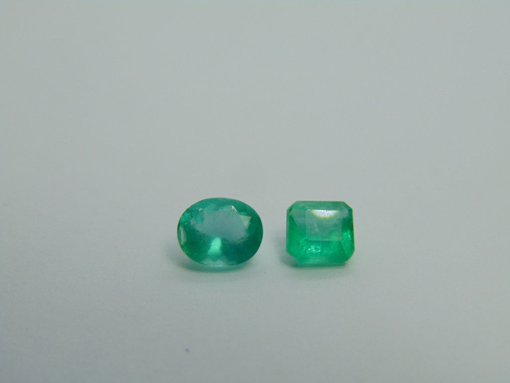 1,87ct Esmeralda 7x6mm 5mm