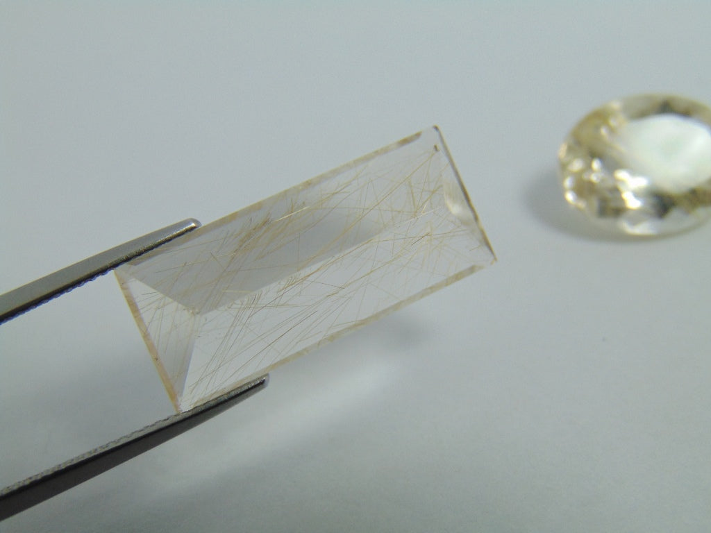 21.50cts Rutile 24x10mm 16x12mm