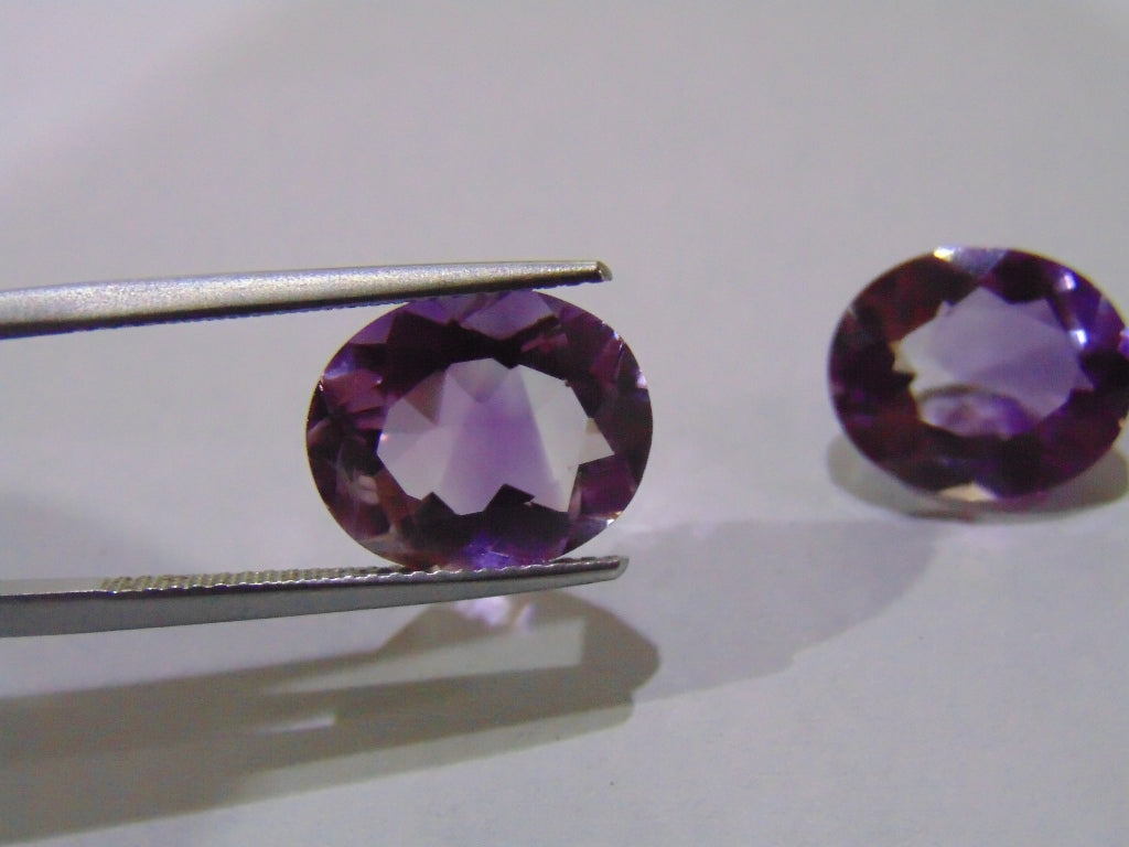 9.60ct Amethyst Bicolor (Pair)