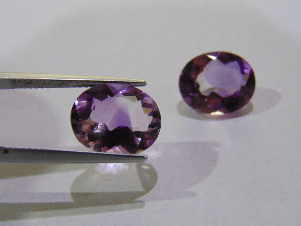 9.60ct Amethyst Bicolor (Pair)