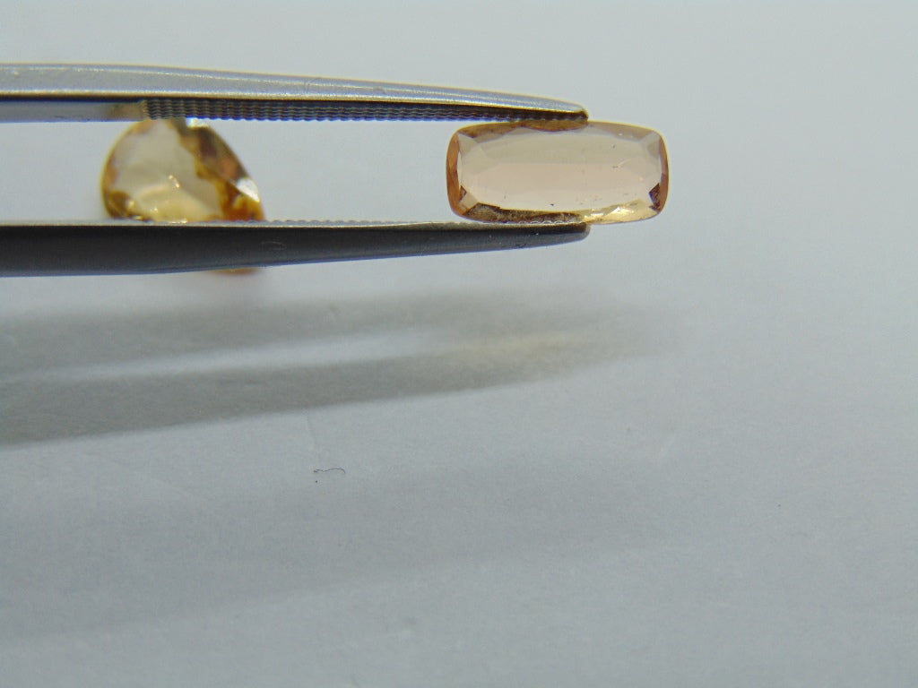 2.34ct Imperial Topaz 9x6mm 9x4mm