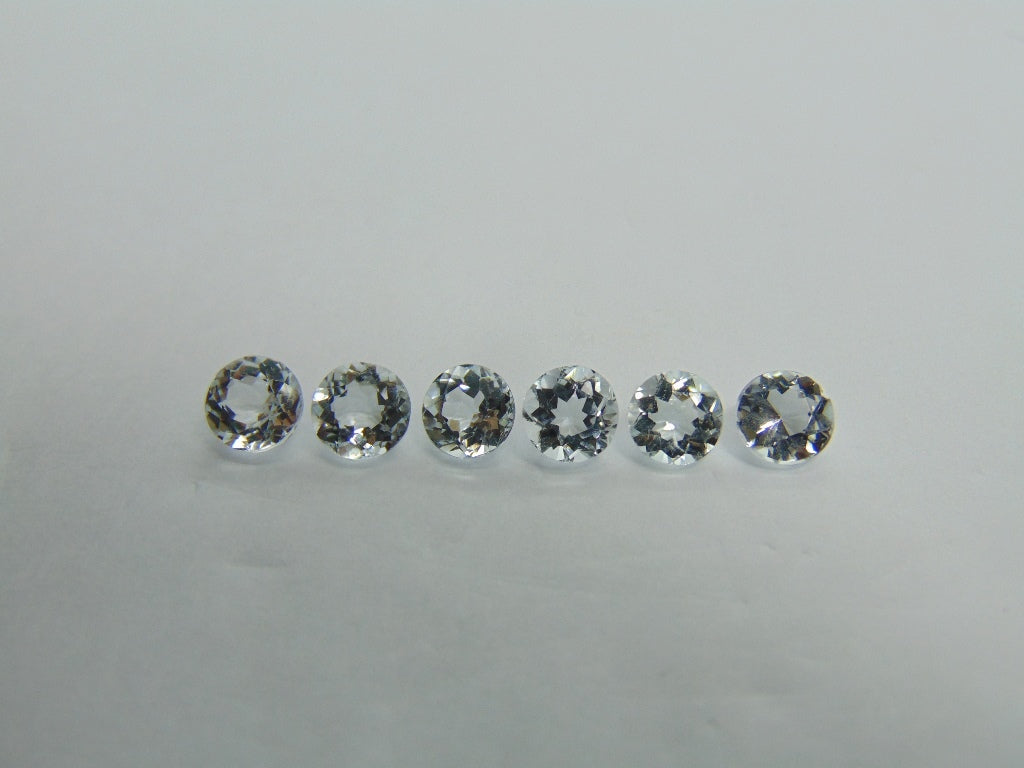 4,95 ct Aquamarine calibrado 6 mm