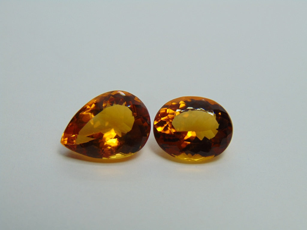 9,95 ct citrino 14x10mm 12x10mm