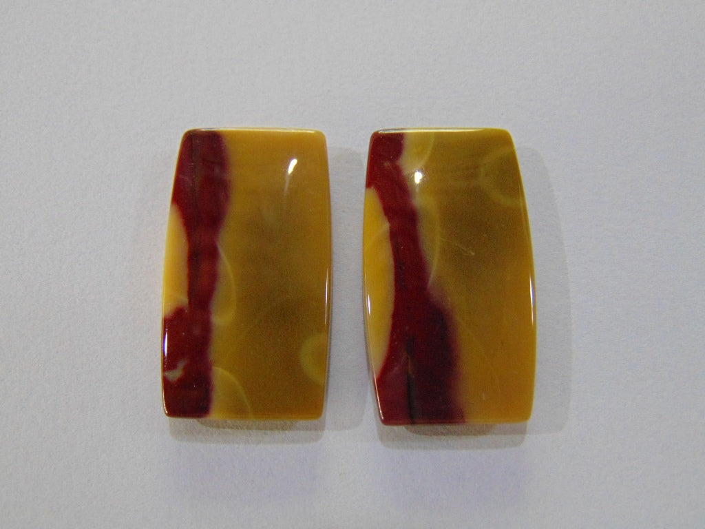 62.50ct Jasper Pair 32x18mm