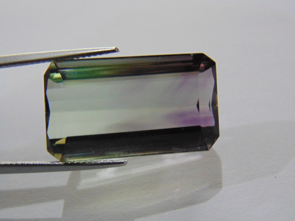 30.60ct Prasiolite Bicolor 25x14mm