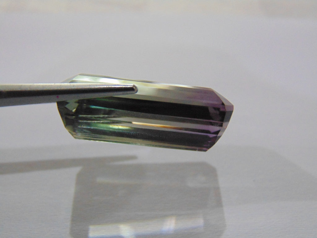 30.60ct Prasiolite Bicolor 25x14mm