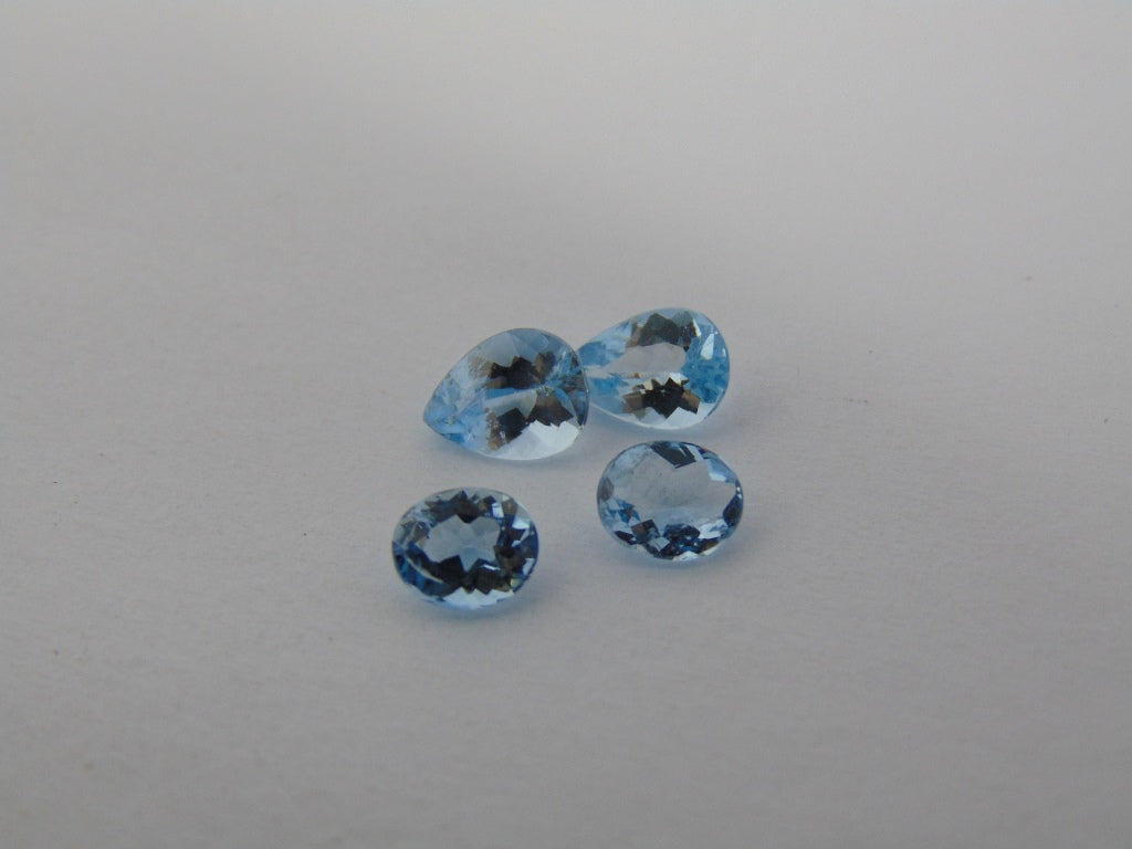 Aquamarine de 2,90 cts (conjunto)