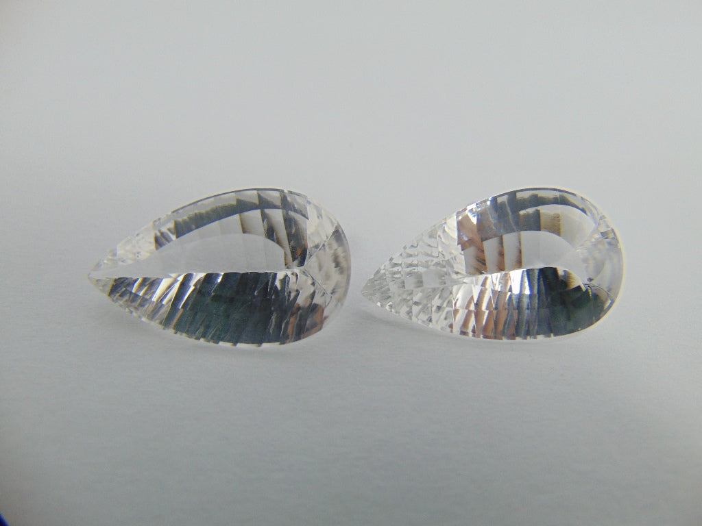 26ct Quartzo Cristal Par 23x14mm