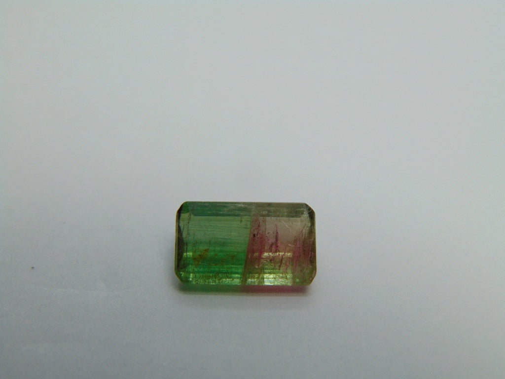 4,02 ct Turmalina Bicolor 13x8mm