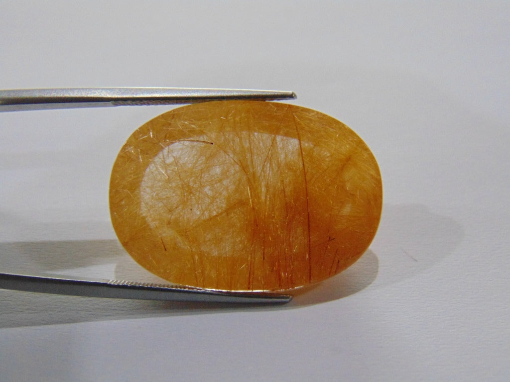 31.50ct Rutile Golden 29x20mm