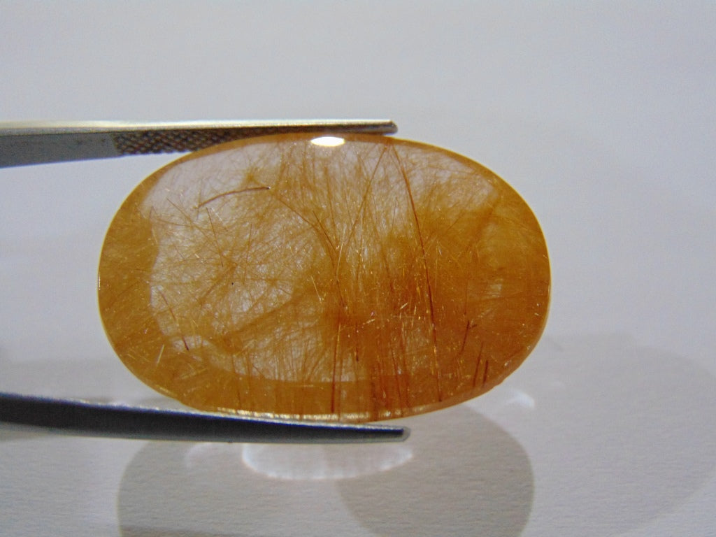 31.50ct Rutile Golden 29x20mm