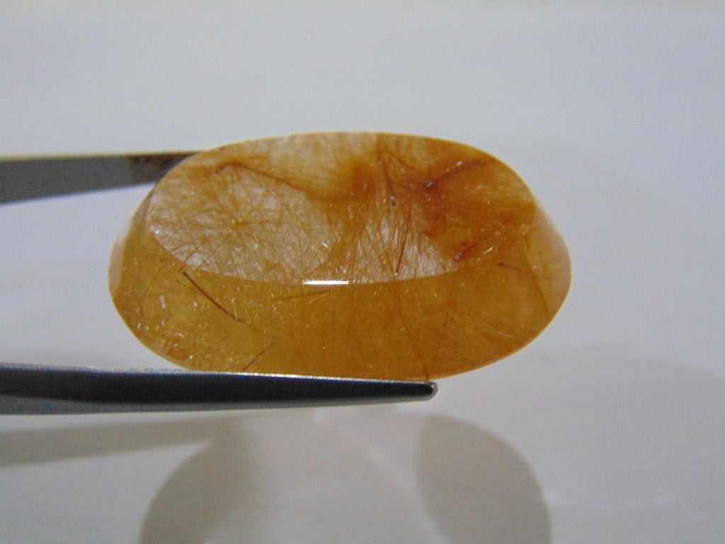 31.50ct Rutile Golden 29x20mm