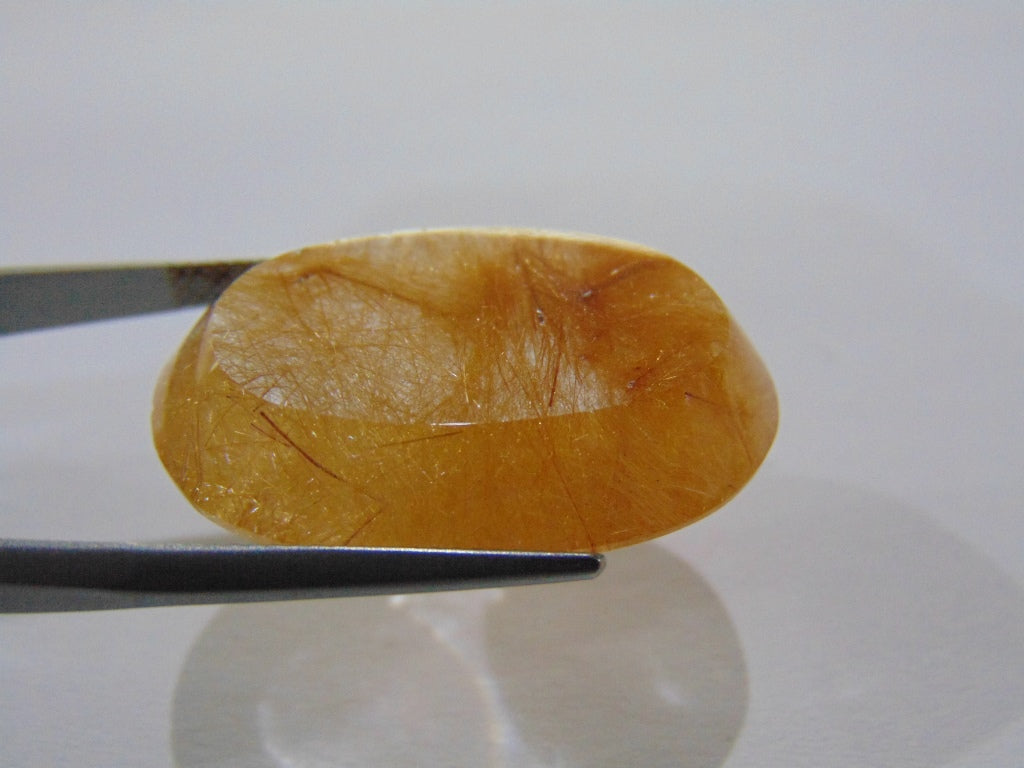 31.50ct Rutile Golden 29x20mm