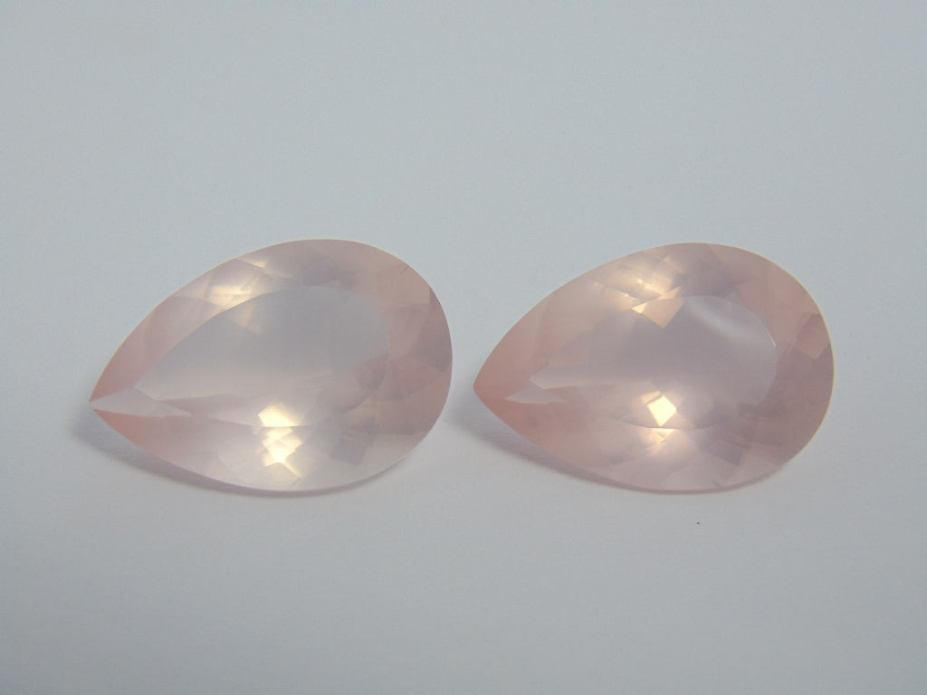 45.90cts Quartz Rose (Pair)