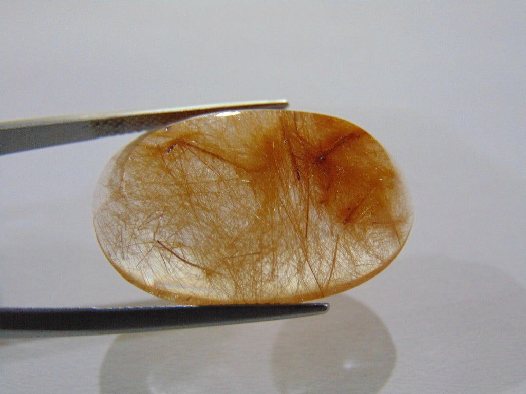 31.50ct Rutile Golden 29x20mm