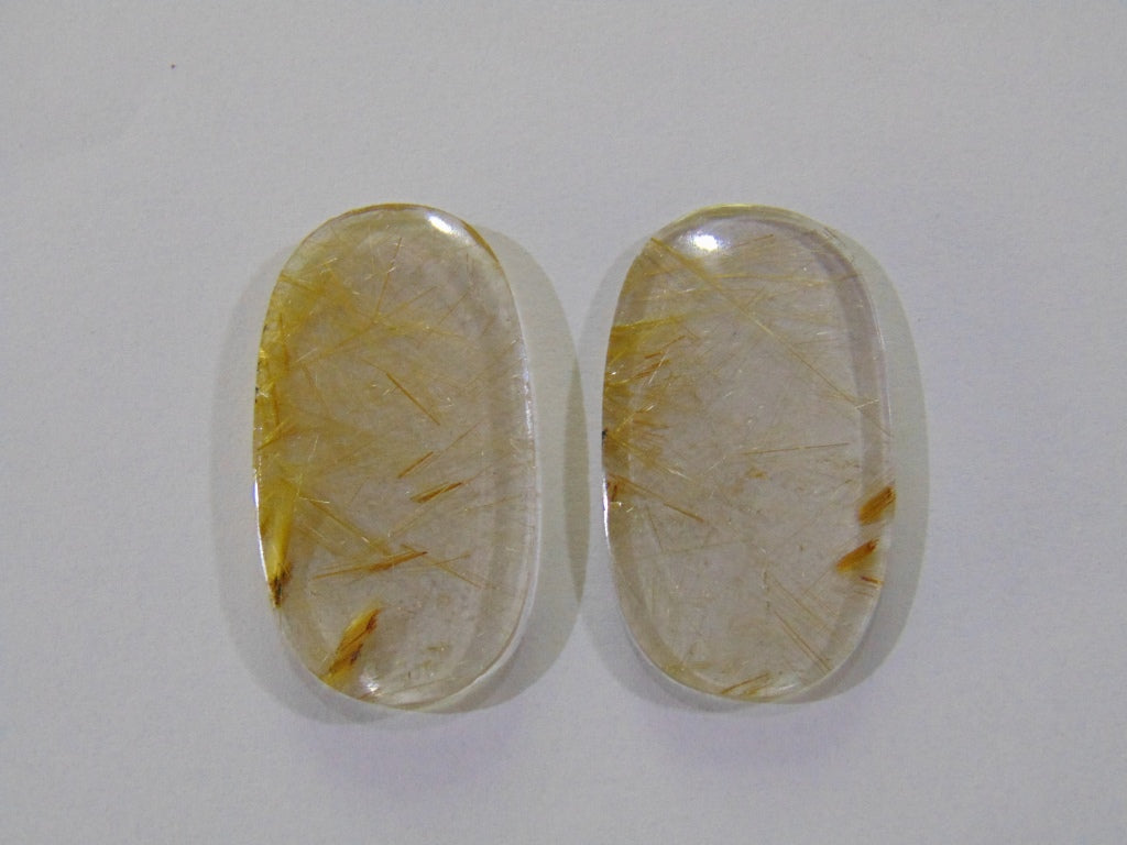 67.20ct Rutile Pair 40x23mm