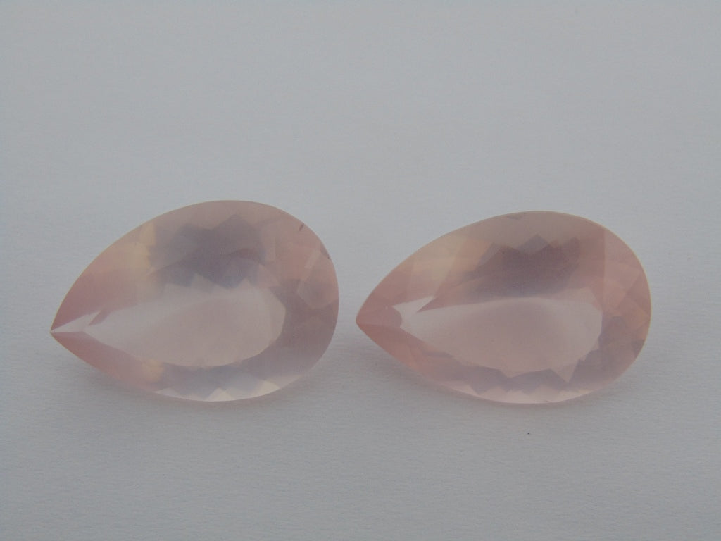 45.90cts Quartz Rose (Pair)