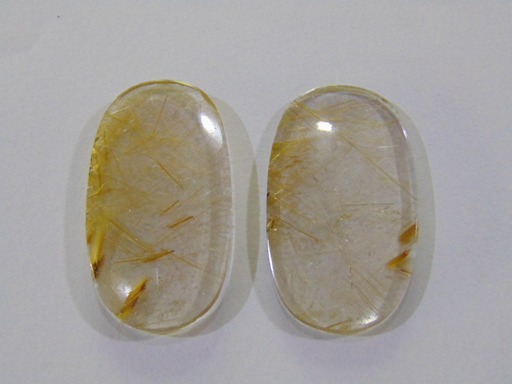 67.20ct Rutile Pair 40x23mm