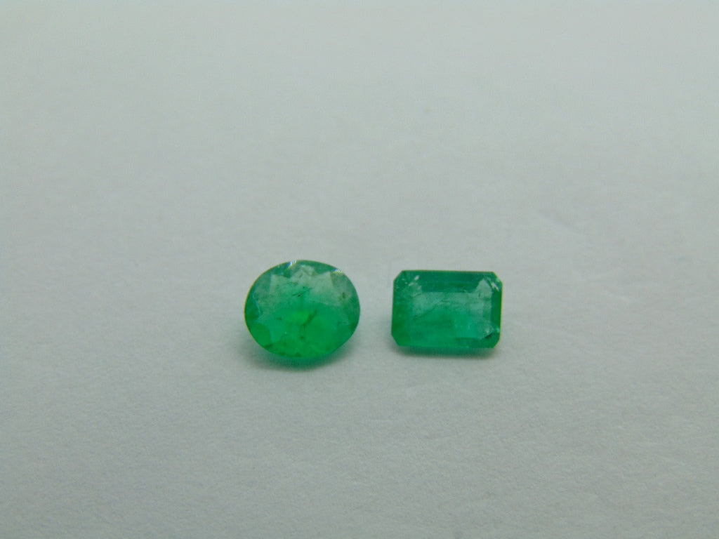 1.03ct Emerald 6x4mm 6x5mm