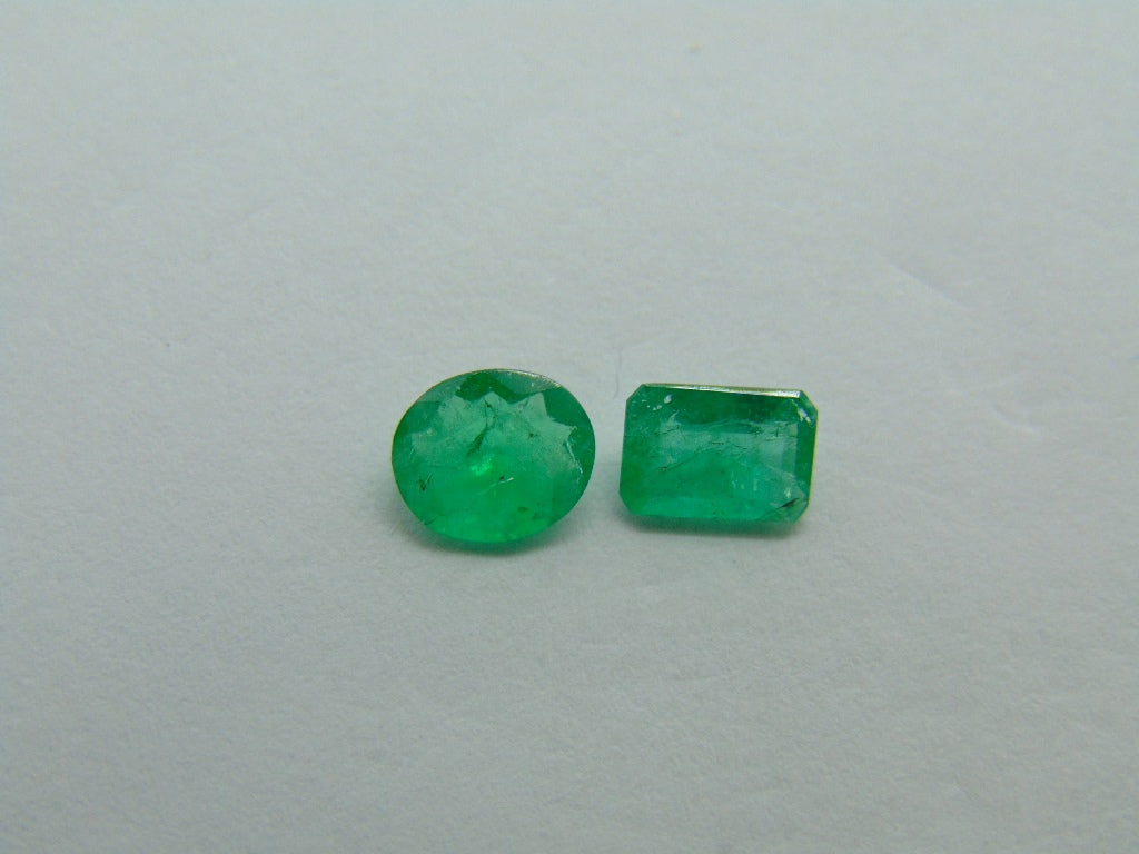 1.03ct Emerald 6x4mm 6x5mm