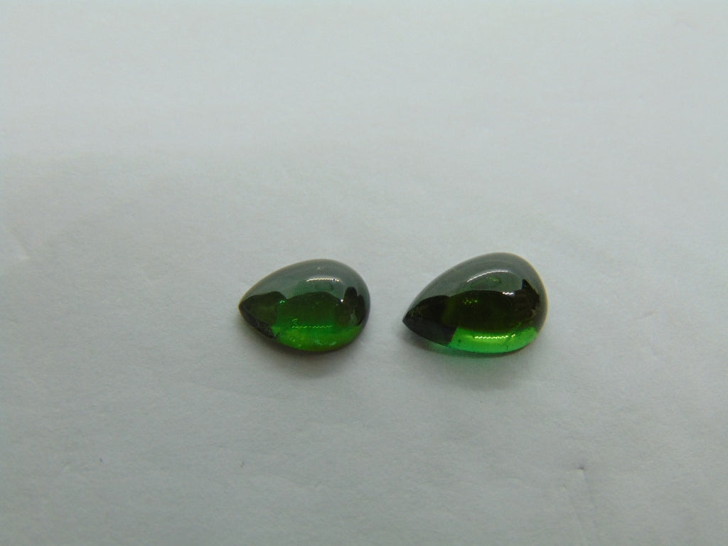 Cabochão Turmalina 2,53ct 9x6mm 8x5mm