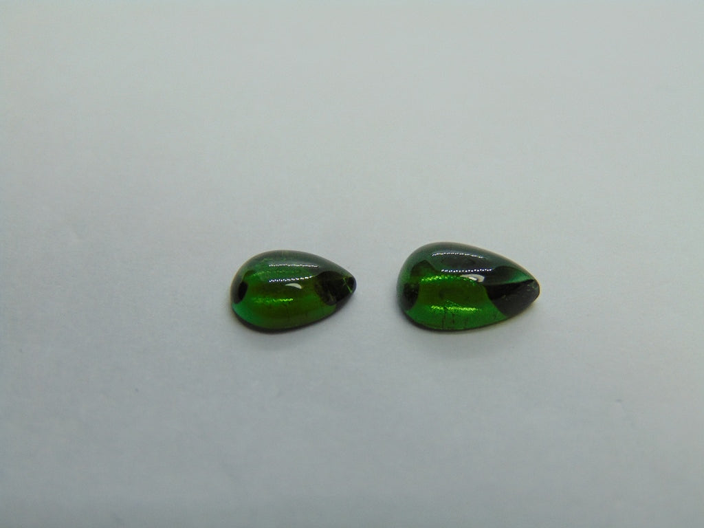 Cabochão Turmalina 2,53ct 9x6mm 8x5mm