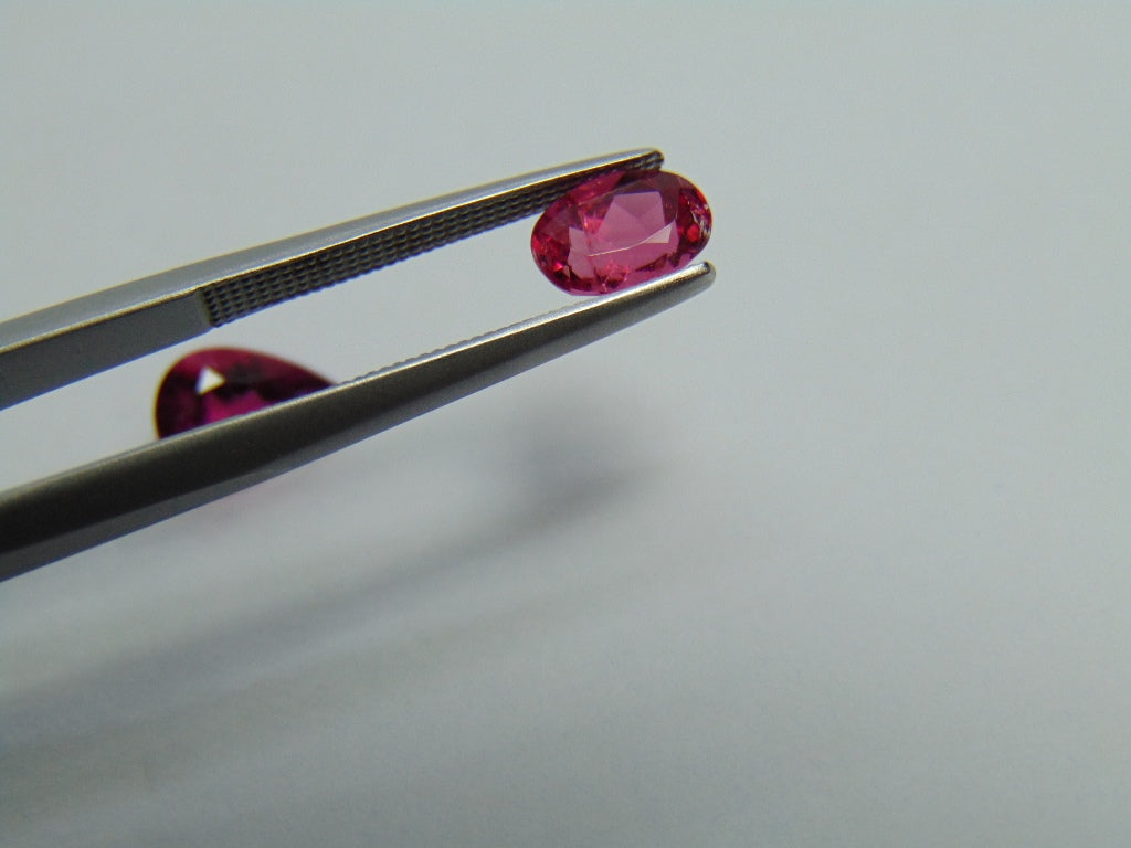 Turmalina 2,15ct 7x5mm 9x6mm