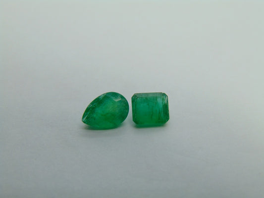 2ct Esmeralda 8x6mm 6x5mm