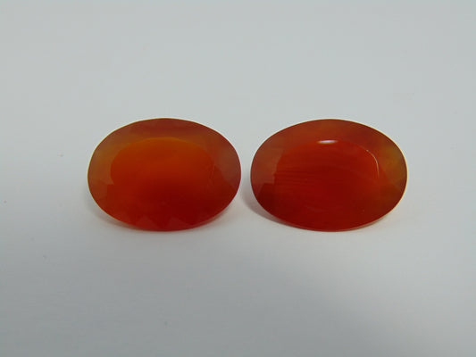 Par de quartzo (laranja) de 48,90 cts