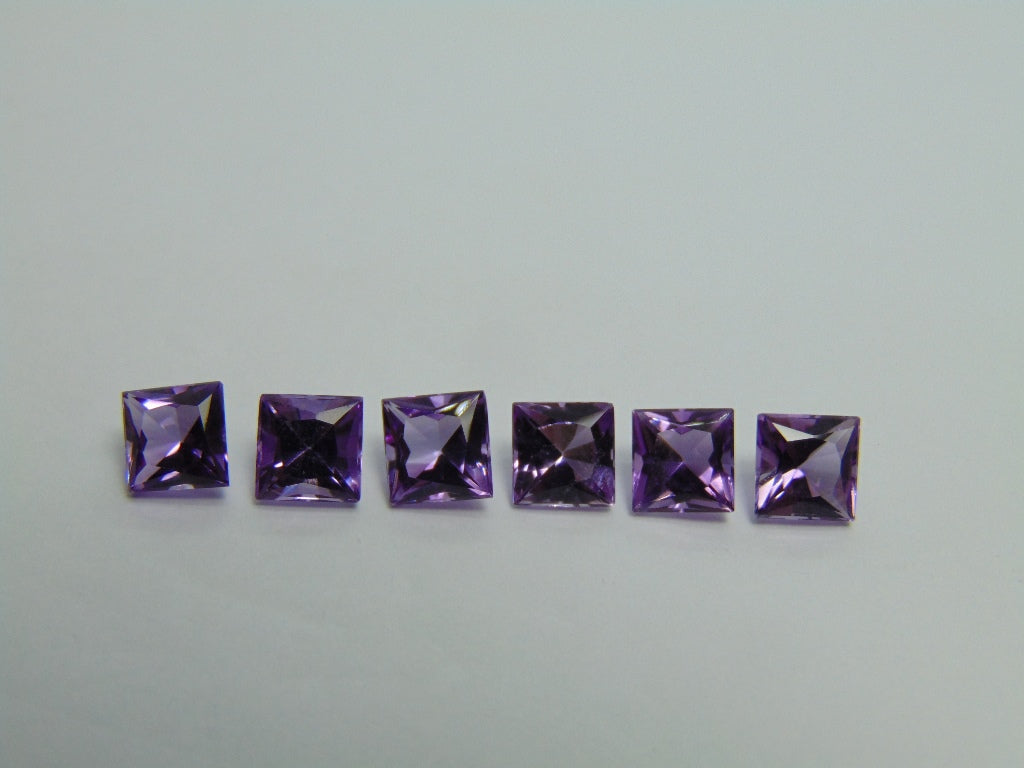 Ametista calibrada 6,47 ct 6 mm