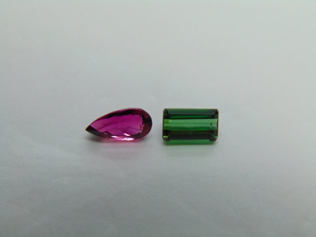 Turmalina 2,70ct 10x5mm 8x5mm