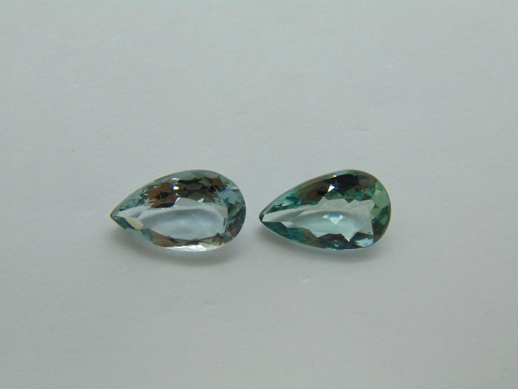 4,12 ct Berilo 12x7mm 11,5x7mm