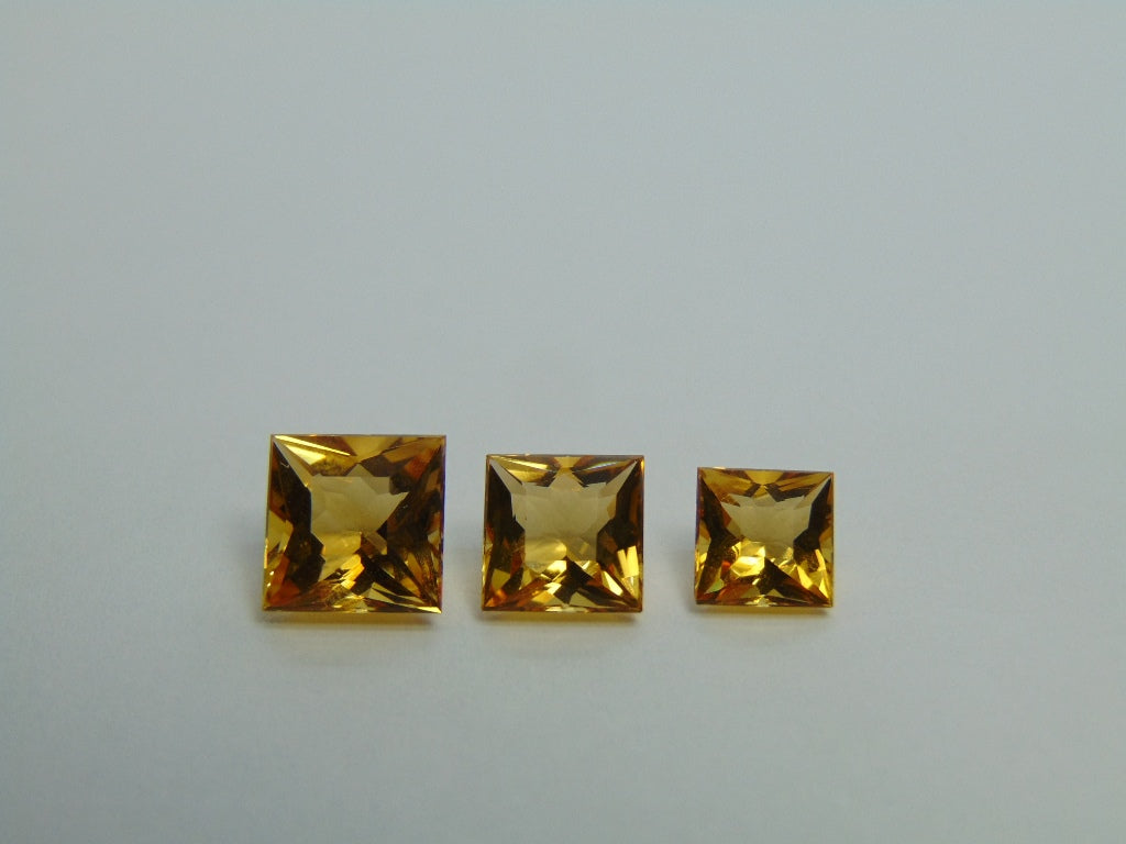 5,73ct Citrino 8mm 7mm 6mm