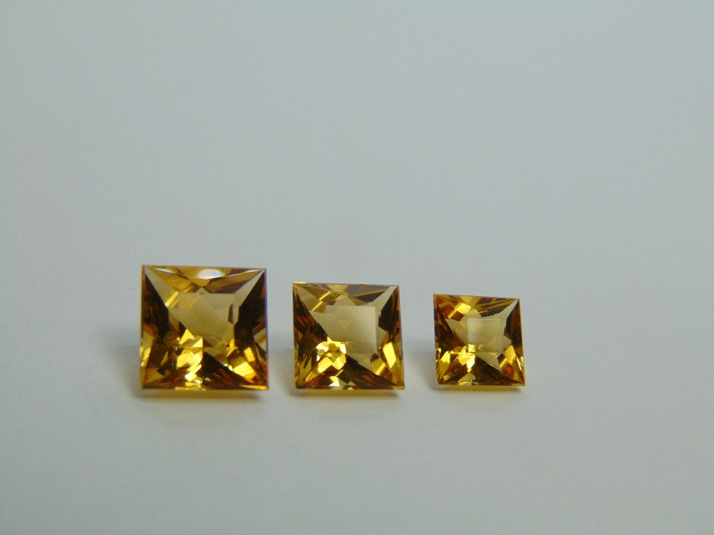 5,73ct Citrino 8mm 7mm 6mm