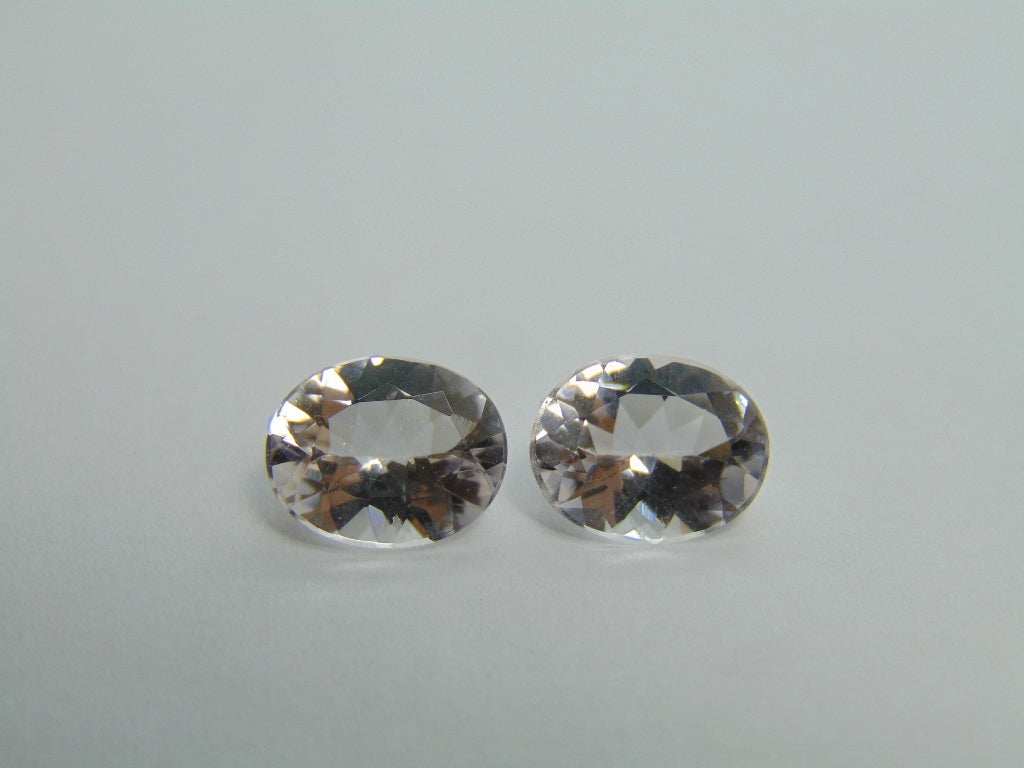 4.25ct Morganite Pair 10x8mm