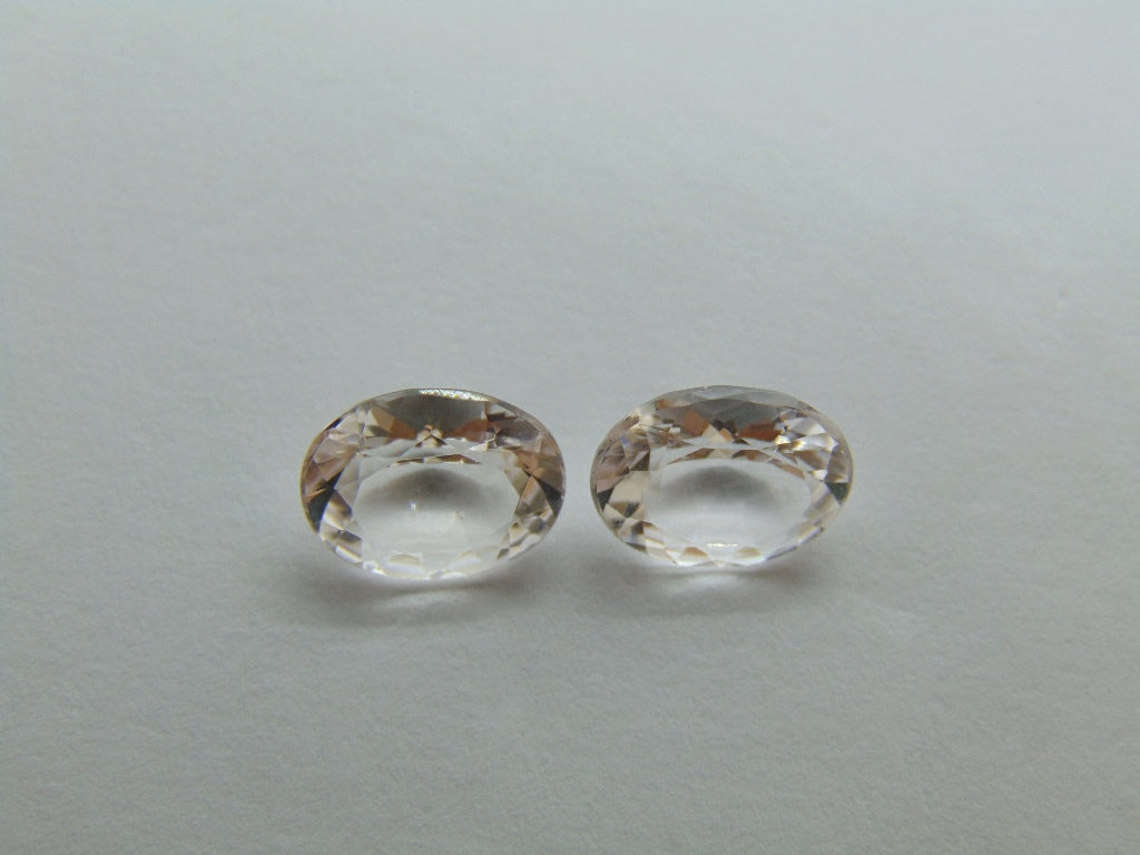 4.25ct Morganite Pair 10x8mm