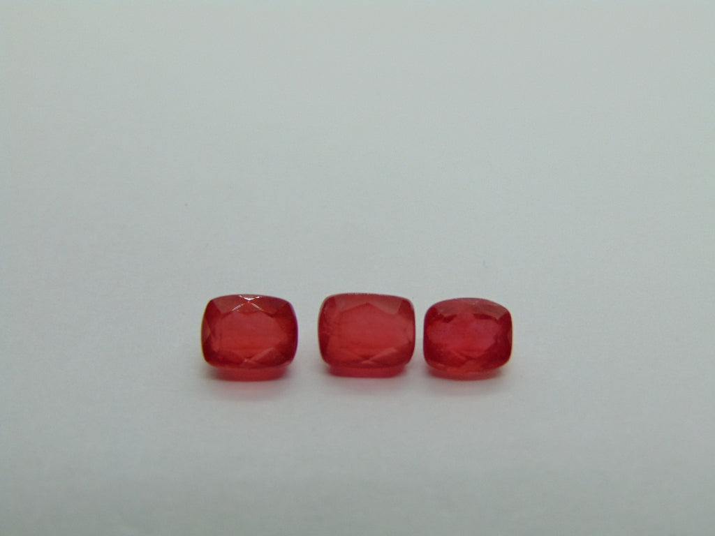 5.03ct Rhodonite 7x5mm 6x5mm