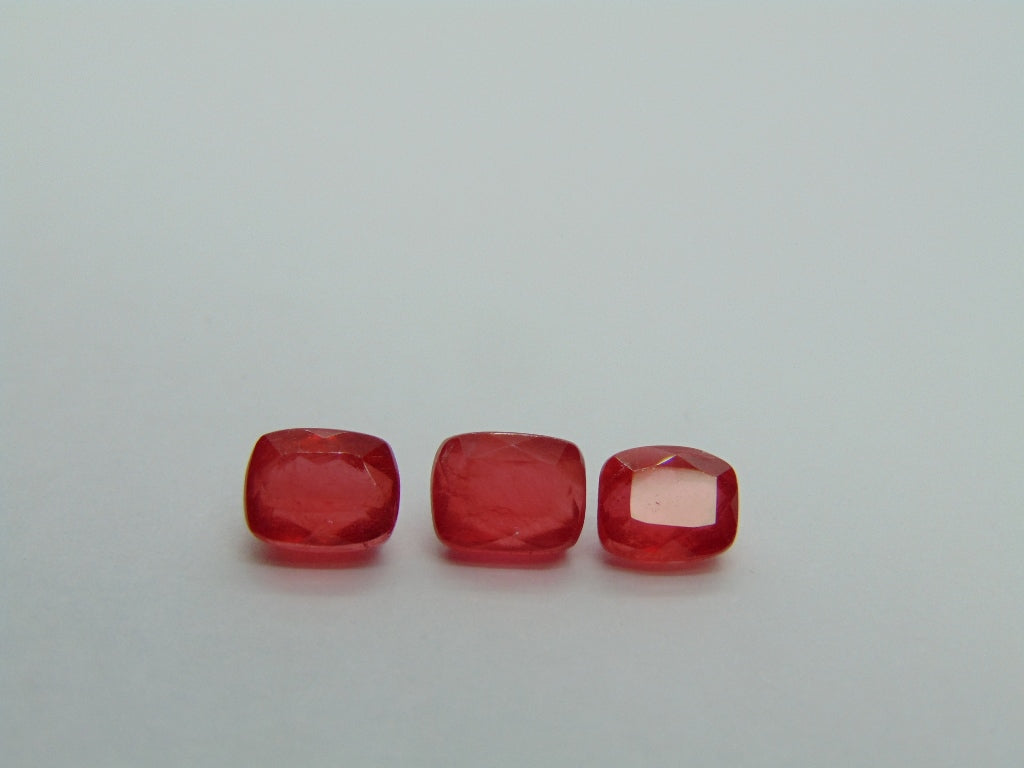 5.03ct Rhodonite 7x5mm 6x5mm